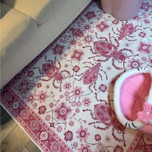 Pink Beetle Rug 🪲 4x6’
